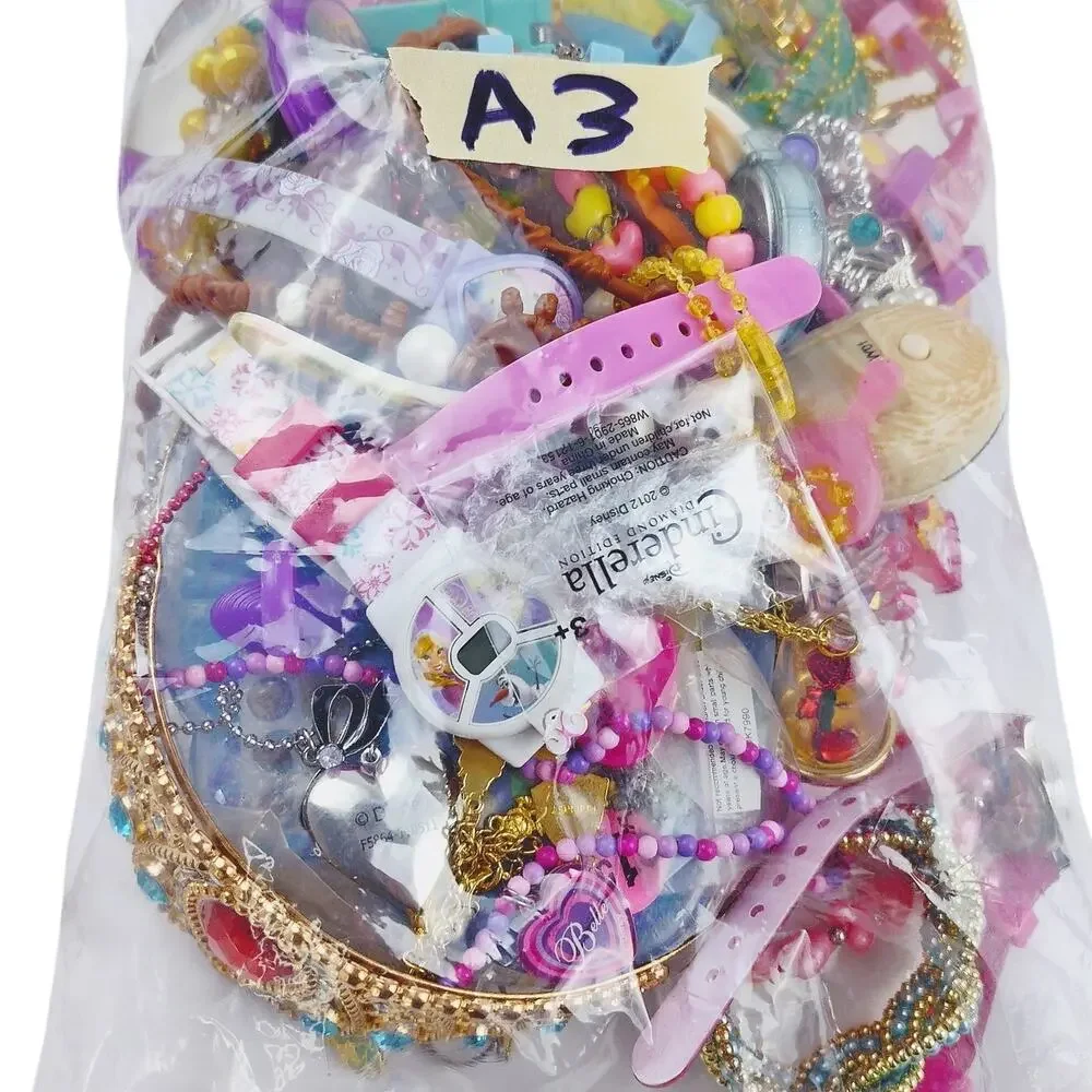 Disney Princess Mystery Kids Jewelry Bundle – 2 Pounds AS-IS Lot A3